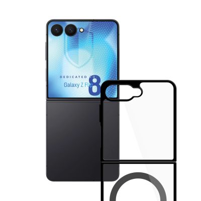 10. 3mk Satin Armor Case+ Flip for Samsung Galaxy Z Flip 8 - transparent