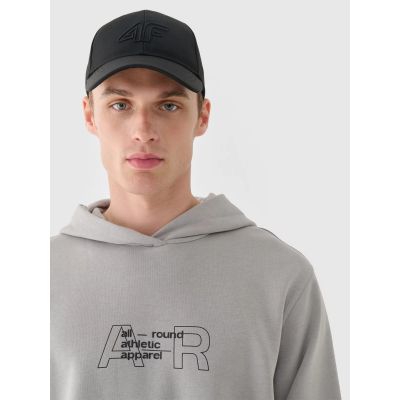 3. Men's sweatshirt with hood, open, 4F 4FRAW24TSWSM1816-25S