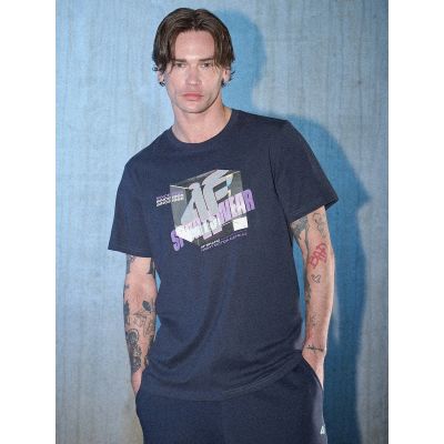 5. Men's regular printed T-shirt 4F 4FRSS26TTSHM3657-31S