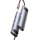 4. Baseus Metal Gleam 8in1 USB-C Hub - USB-C PD 100W 1x HDMI 4K 30Hz 1x SD and microSD card reader 3x USB-A 3.2 1xRJ45 - gray