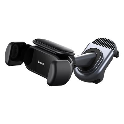 2. Electric car holder with solar panel for Tesla Model 3 / Y Baseus T-Space - black