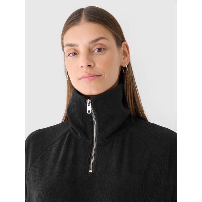 2. Women's velour sweatshirt without a hood, 4F 4FRAW24TSWSF2054-20S
