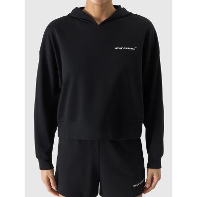 Women's sweatshirt with hood, open, 4F 4FWSS24TSWSF1003-20S