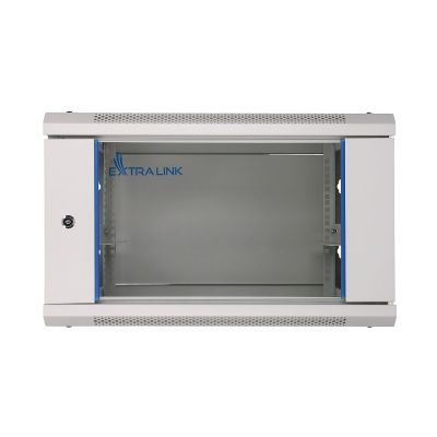 2. Extralink 6U 600x600 Gray Wall-Mounted Rack Cabinet