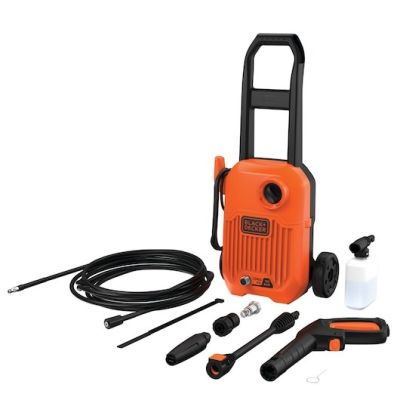 6. Black & Decker BEPW1650-QS Compact Pressure Washer Electric 330 l/h Orange