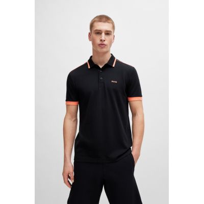 4. BOSS Paddy 1 NERO Men's Polo Shirt Regular Fit Black (50512995-001)