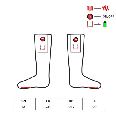 10. GLOVII HEATED POWER BANK SLIPPERS UNI SIZE (36-43), NORWEGIAN PATTERN, BATTERIES AND CHARGING CABLE INCLUDED, GOBM