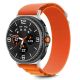 3. Tech-Protect Nylon Stripe Strap for Samsung Galaxy Watch 40/44/46 mm - Orange