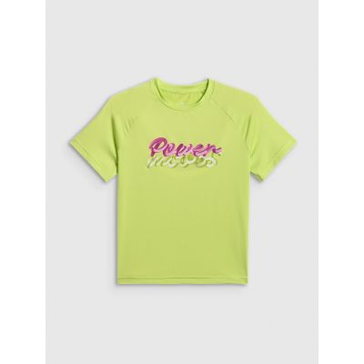 9. Girls' quick-drying sports T-shirt 4F 4FJRSS26TFTSF2386-45S