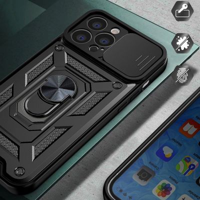 6. Hybrid Armor Camshield case for Huawei nova Y90 armored case with camera cover black