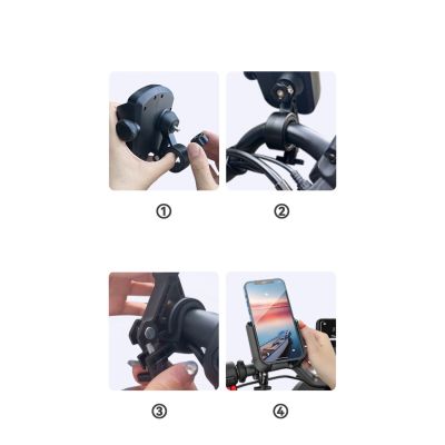 11. Joyroom JR-ZS431 phone holder for bike, motorcycle, scooter - black