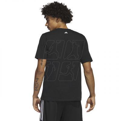 2. Adidas Lil&#39; Stripe Basketball Graphic Tee M IC1867