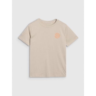 6. Women's oversize printed T-shirt 4F 4FWSS25TTSHF1994-83S