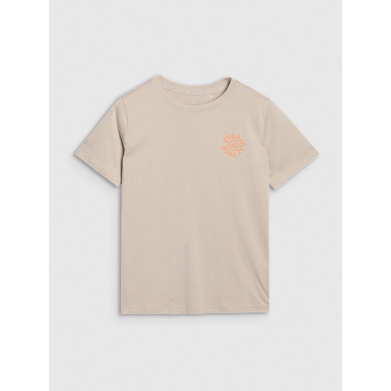 6. Women's oversize printed T-shirt 4F 4FWSS25TTSHF1994-83S