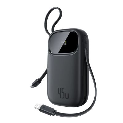 2. Baseus EnerFill FC31 10000mAh 45W Power Bank with USB-C and Lightning Cables - Black