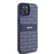 4. DKNY Leather Mono Stripe & Metal Logo case for iPhone 15 / 14 / 13 - blue