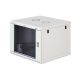 42. DYNAmic 19" 9U 600x600 wall-mounted network cabinet, glass door, gray, undivided, assembled, 60kg