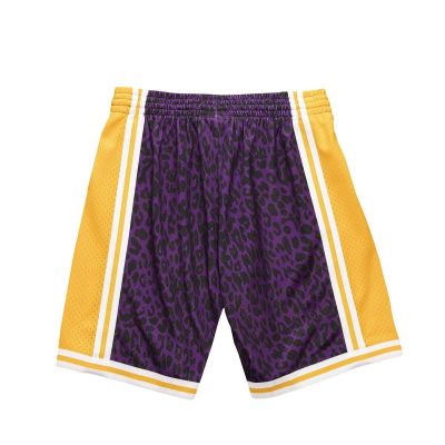 2. Mitchell & Ness Men's NBA LA Lakers Wild Life Swingman Shorts