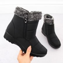Women’s black snow boots with fur lining Vinceza 86231