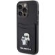 2. Karl Lagerfeld Saffiano Cardslot Karl&Choupette Metal Pin case for iPhone 15 Pro - black
