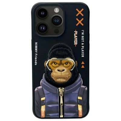 Nimmy Cool&Cute 2.0 Monkey Case for iPhone 15 Pro Max - Black