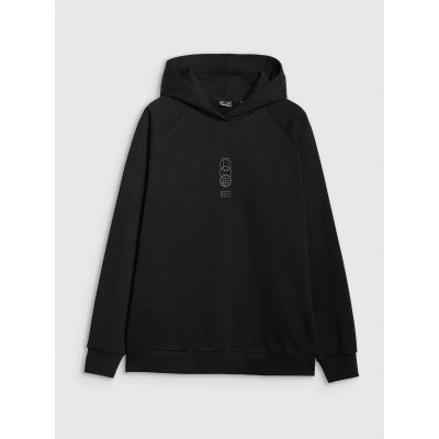 6. Men's sweatshirt with hood, open, 4F 4FRSS25TSWSM2111-20S