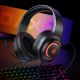 7. QCY V200 Pro Wired Gaming Headphones with 7.1 Sound and Detachable Microphone - Black