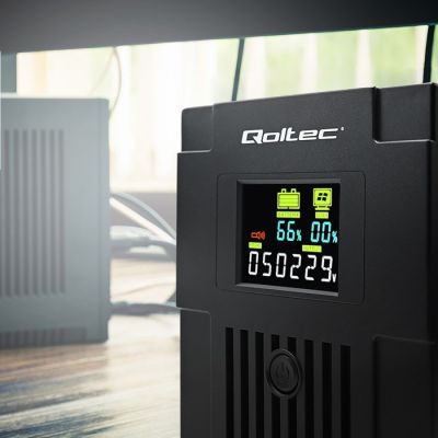 22. QOLTEC UPS LINE INTERACTIVE | MONOLITH | 1500VA | 900W | LCD | USB