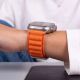7. Tech-Protect Nylon Pro Band for Apple Watch 44 / 45 / 46 / 49 mm – Orange