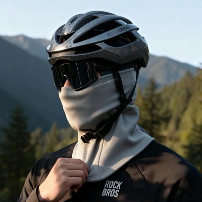 2. Rockbros LF25949 Elastic Velvet Balaclava - Gray
