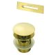 DEANTE KYYR10B bathtub accessory set - click-clack plug and overflow - gold