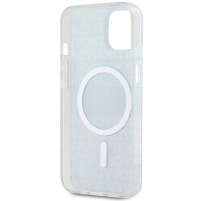 7. DKNY IML Mono & Stripe MagSafe Case for iPhone 15 Plus / 14 Plus - Black