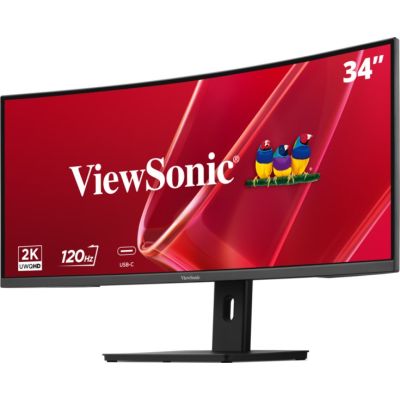 3. Viewsonic VA VA3420C-2 Computer Monitor 86.4 cm (34") 3440 x 1440 px UltraWide Quad HD LED Black