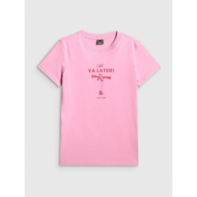 8. Women's regular printed T-shirt 4F 4FRSS26TTSHF3448-56S