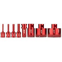 Smart Diamond Hole Saw Set for Porcelain Tiles 6-68mm M14 9-piece (SM-25-SET9)