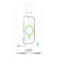 2. Puro Lite Mag TPU+PC Case Compatible with MagSafe for iPhone 17 - Transparent with Green Ring