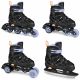 2. Spokey Quattro 4IN1 inline skates SPK-943430 size 34-37 BK/VT