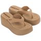 Ipanema shoes women's flip-flops Solaris platform beige