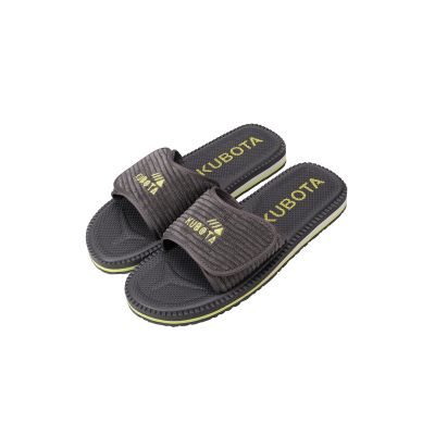 13. Kubota Velcro Corduroy Graphite Flip Flops KUBKRZ-AW23-02-28