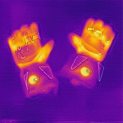 11. GLOVII Heated Motorcycle Gloves, Battery- or Rechargeable-Battery-Powered, Size L, Batteries, Charger and Cables Included, GDBL