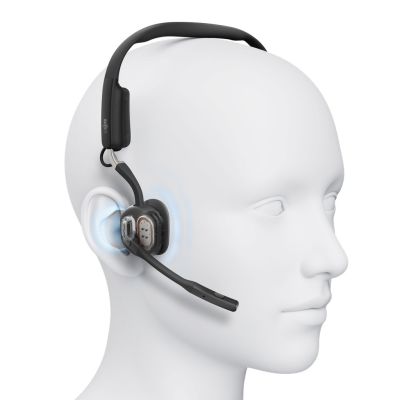 5. Shokz OpenMeet mic-ANC USB-C wireless bone conduction headphones + USB-A adapter black