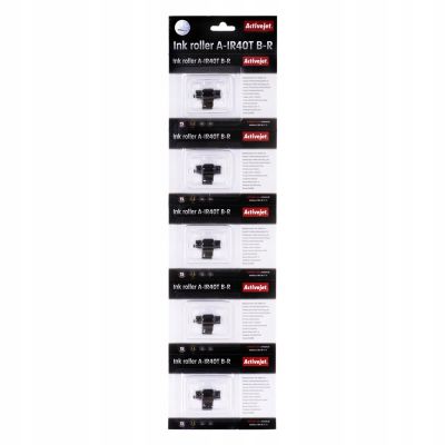 Activejet A-IR40T Ink Roller Kit (Epson IR40T replacement; Supreme; black, red, 5 pieces)