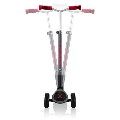 23. Globber Master Prime 3-Wheel Scooter / Black - New Red 664-102
