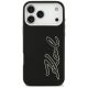 3. Karl Lagerfeld FW Grained Signature Logo Case for iPhone 17 Pro Max - Black