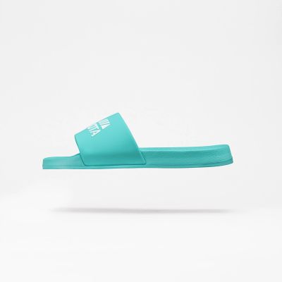 9. Kubota Women's Pool Flip-Flops Basic Turquoise KKB007