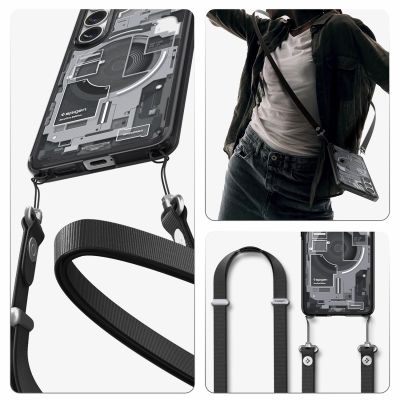 22. Spigen Ultra Hybrid Mag MagSafe Case for Samsung Galaxy S26+ Zero One - Clear Black