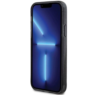 5. Guess Ring Stand Script Glitter MagSafe case for iPhone 12/12 Pro - black