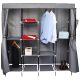 8. TEXTILE WARDROBE 168x45x172CM DARK GREY 45238