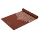 8. Gaiam Intense Rust Sundial Flower Yoga Mat 5mm 65733