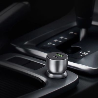 9. Ugreen Car Charger USB / USB Type C Quick Charge 3.0 Power Delivery 36W 3A Gray (CD213 60980)